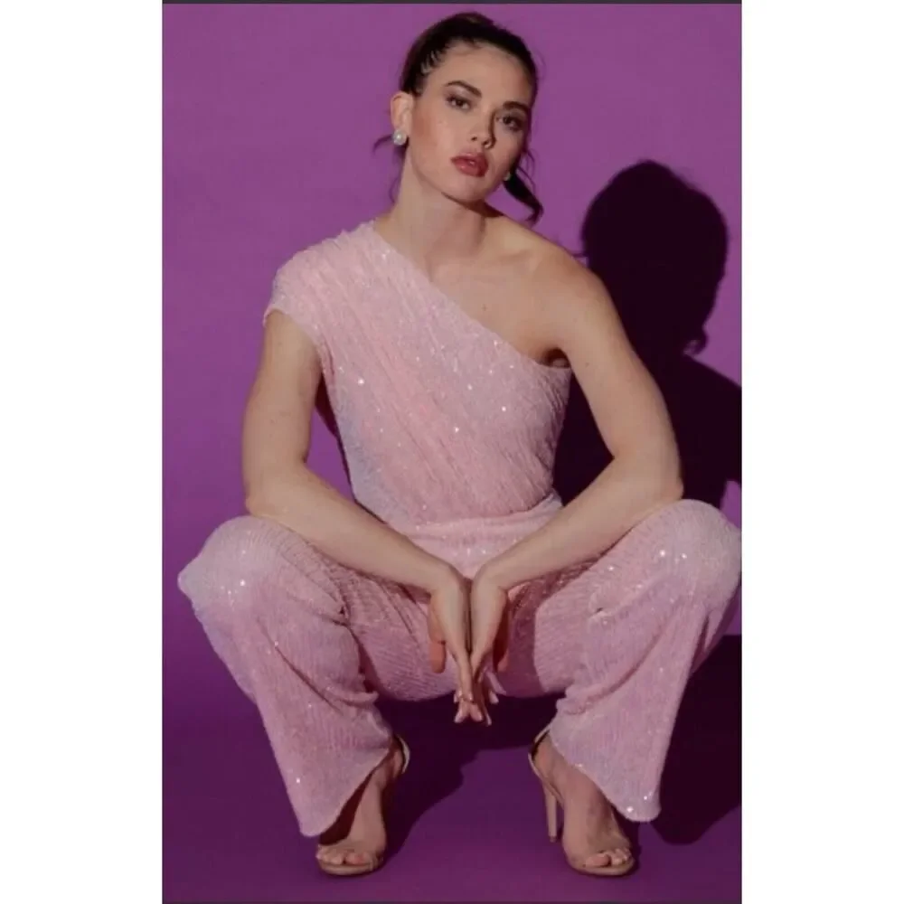 NWT Jay Godfrey Georgia Sequin Jumpsuit SIZE 8. $395 - Picture 2 of 6